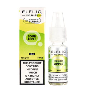 Elfliq By Elfbar -  Sour Apple Nicotine Salts 10ml