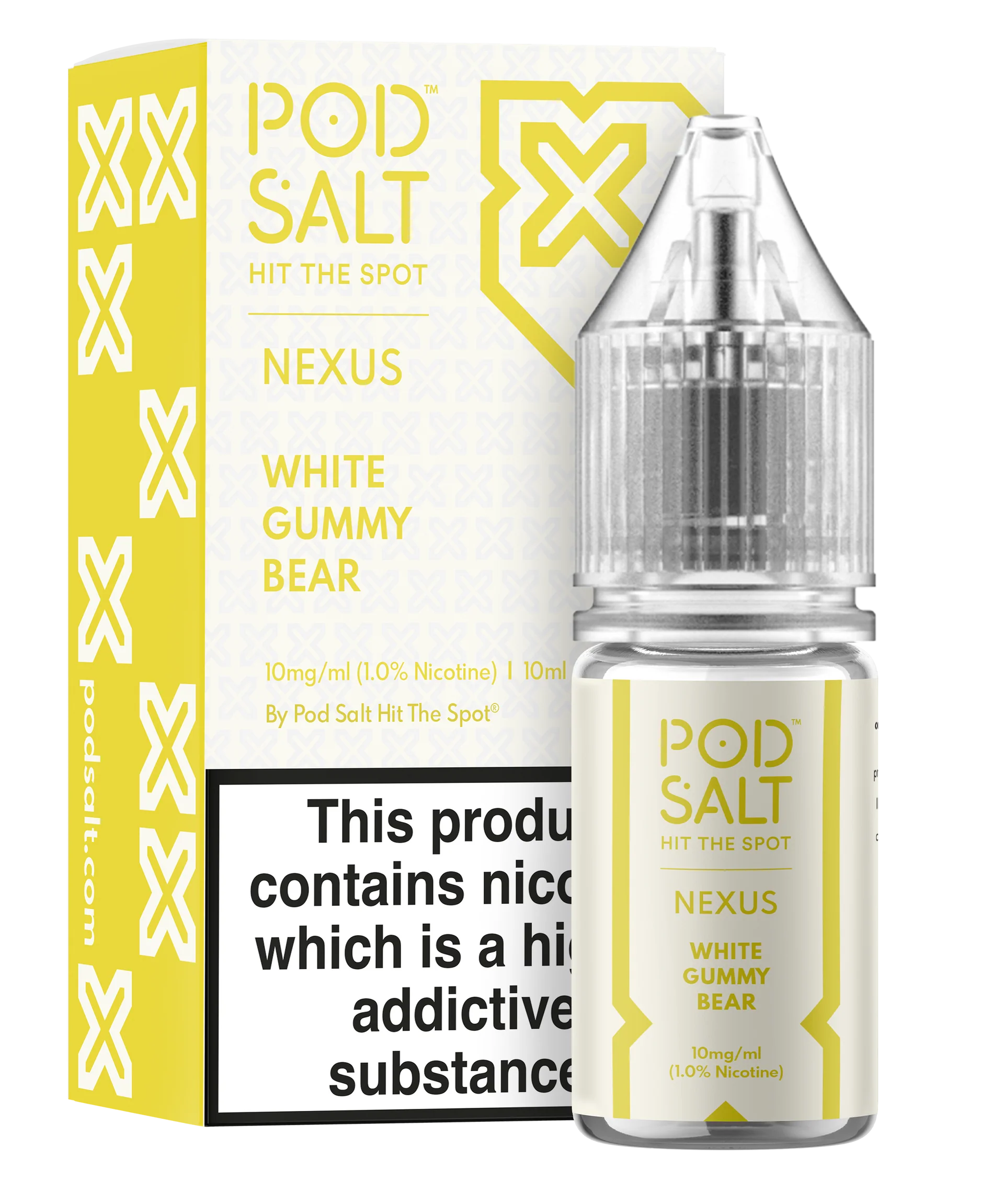 Pod Salt Nexus - White Gummy Bear Nicotine Salts 10ml VAPE d'Ami Pod Salt Nexus - White Gummy Bear Nicotine Salts 10ml VAPE d'Ami