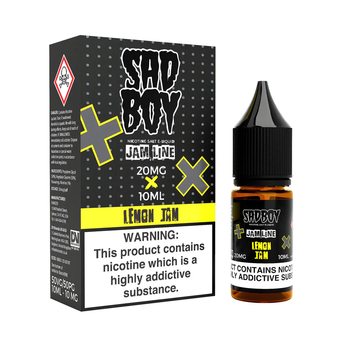 Lemon Jam By Sadboy 10ml Nic Salt