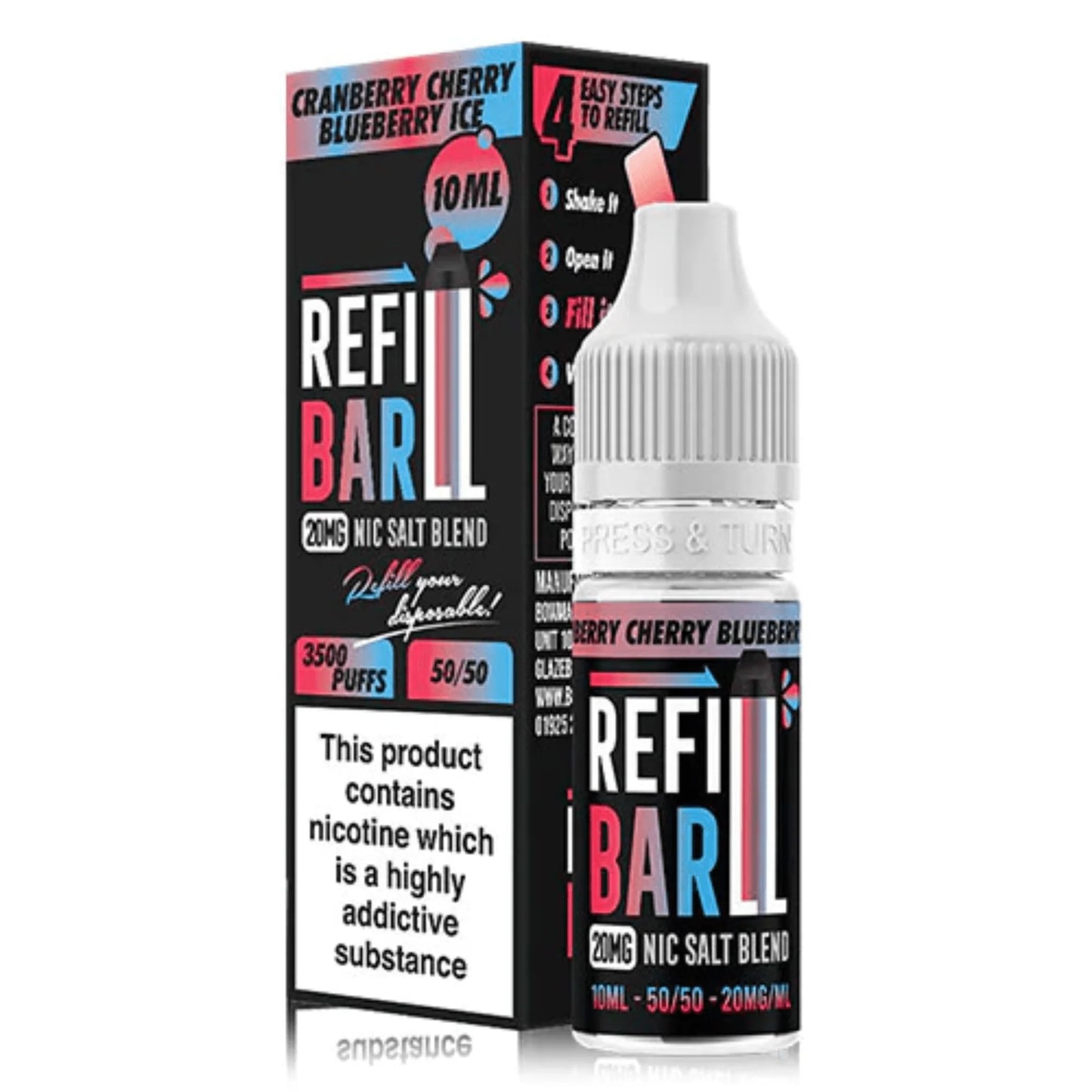 Refill Bar Nic Salts 10ml
