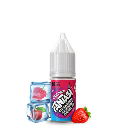 Fantasi Bar Salts - Strawberry Raspberry Cherry Ice Nic Salt 10ml