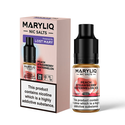 Maryliq by Lost Mary -  Peach Strawberry Watermelon Nicotine Salts 10ml
