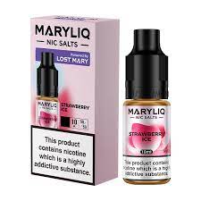 Maryliq by Lost Mary -  Strawberry Ice Nicotine Salts 10ml