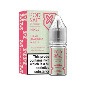 Pod Salt Nexus - Fresh Raspberry Mojito Nicotine Salts 10ml