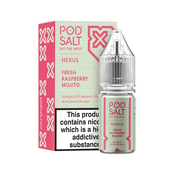 Pod Salt Nexus - Fresh Raspberry Mojito Nicotine Salts 10ml