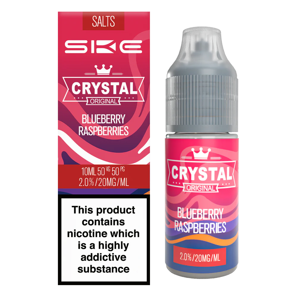 Crystal Slats By SKE - Blueberry Raspberries Nicotine Salts 10ml