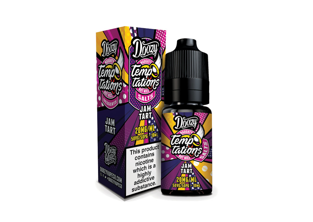 Doozy Temptations - Jam Tart 10ml Nic Salt Eliquid