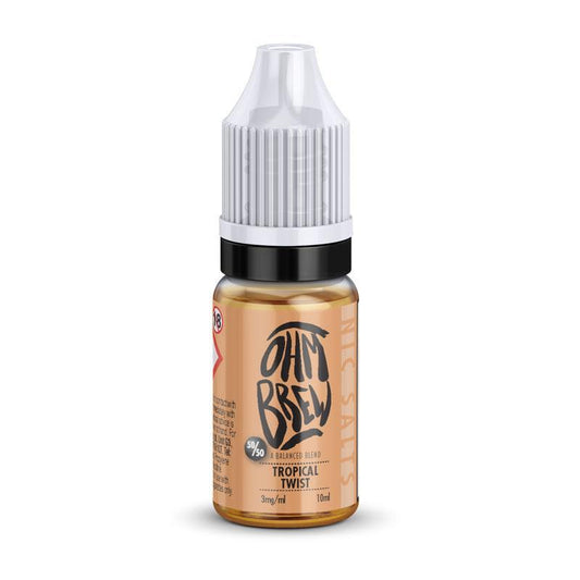 Ohm Brew 50/50 Tropical Twist Nic Salt 10ml