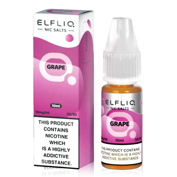 Elfliq By Elfbar -  Grape Nicotine Salts 10ml