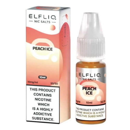 Elfliq By Elfbar - Peach Ice Nicotine Salts 10ml