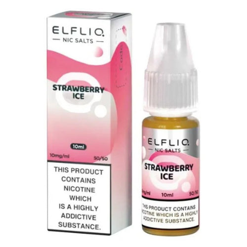 Elfliq By Elfbar - Strawberry Ice Nicotine Salts 10ml