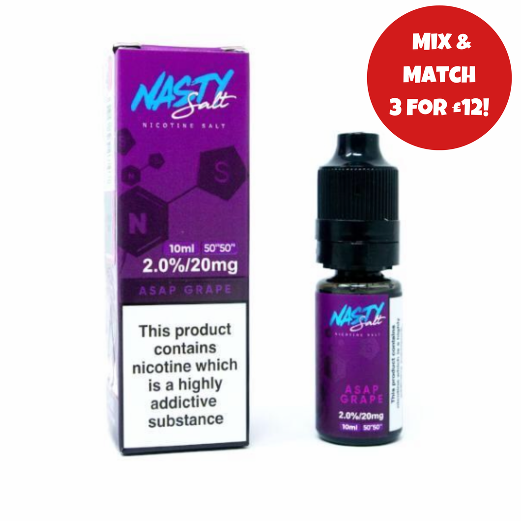 Nasty Salt - ASAP Grape 10ml Nicotine Salt