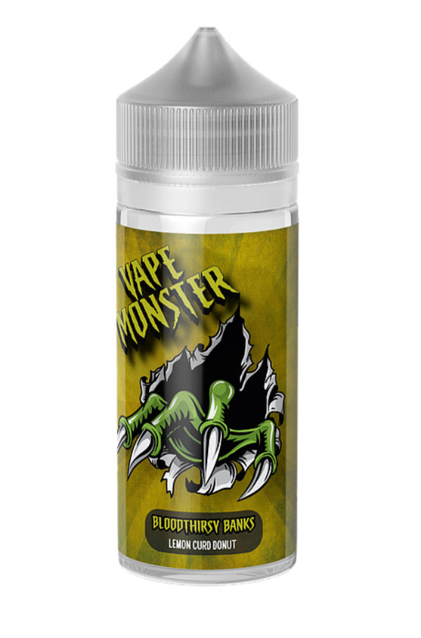 Vape Monster - Bloodthirsty Banks Lemon Curd Donut 100ml