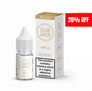 Club Juice - Vanilla 10ml Nicotine Salt