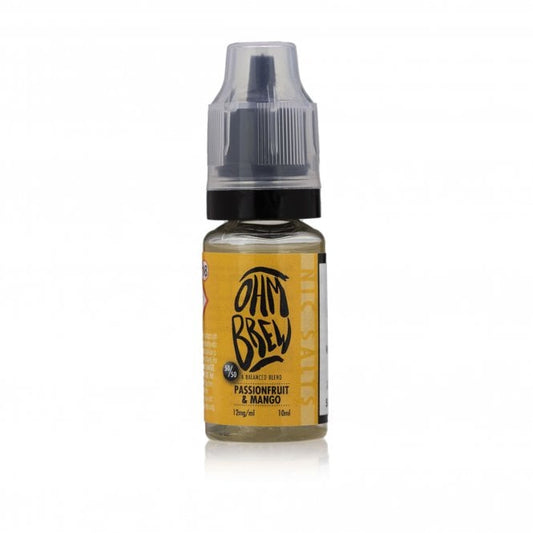 Ohm Brew 50/50 Passionfruit & Mango Nic Salt 10ml