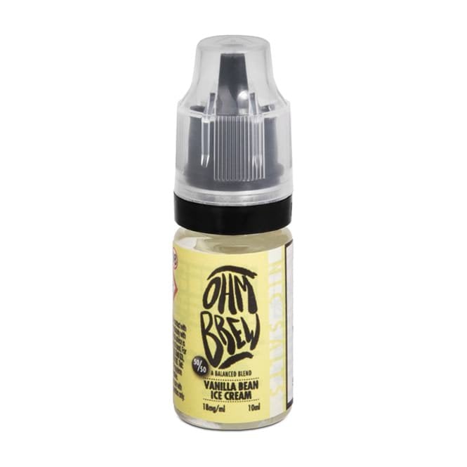 Ohm Brew 50/50 Vanilla Bean Ice Cream Nic Salt 10ml